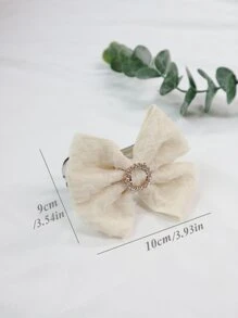 1pc Bow Design Curtain Holdback - Beige - View 8
