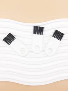 Cepillo de limpieza de maquinilla de afeitar para barba de 3 piezas, cepillo pequeño de limpieza para cortapelos, cepillo de eliminación de polvo de configuración electrónica, cepillo de eliminación de polvo para cortapelos, cepillo de limpieza de huecos, cepillo de nailon para maquinilla de afeitar, cepillo de pelo para maquinilla de afeitar - Multicolor - Ver 2