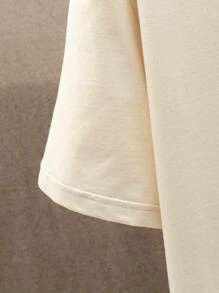 Manfinity EMRG Men Plus Slogan & Cartoon Graphic Tee - Khaki - View 4