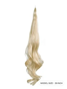 Extensión del pelo largo rizado coleta sintético - Color Piano - Ver 2