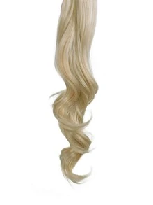 Extensión del pelo largo rizado coleta sintético - Color Piano - Ver 5