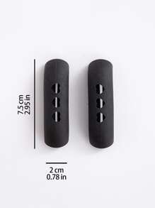 2入組/套塑膠鍋手柄現代鏤空心手柄套適用於鍋 - 紅色 - 查看 2