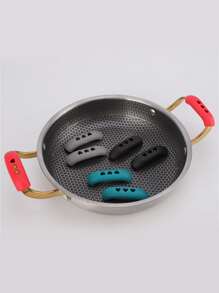 2入組/套塑膠鍋手柄現代鏤空心手柄套適用於鍋 - 紅色 - 查看 8