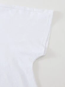 Manfinity Homme Áo thun & Áo lót Nam Cao thấp màu trơn Giải trí - trắng - Xem 4