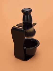 3pcs Men Beard Brush & Holder Set - Multicolor - View 2