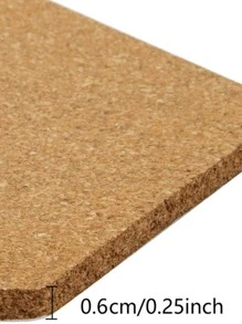 1pc Hexagon Shaped Cork Board
