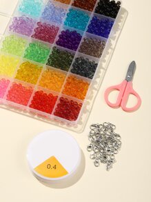 1 bộ Phụ kiện trang sức DIY đính cườm - Nhiều màu - Xem 5