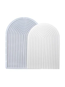 1 件拱形 U 形硅胶模具，现代 DIY 家用硅胶模具 - 白色 - 查看 2