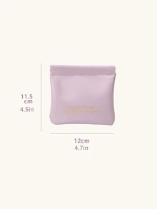 1入組標語圖案首飾類現代多功能首飾收納袋 - 紫色 - 查看 2
