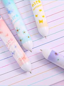 1pc Random Ten Colors Butterfly Glitter Ballpoint Pen