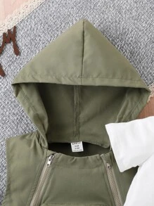 男嬰素色T恤和翻蓋口袋長褲和連帽上衣 - 彩色 - 查看 5