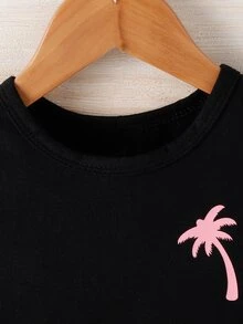 Baby Boy Coconut Tree Print Tank Top & Shorts - Multicolor - View 4