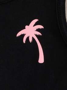 Baby Boy Coconut Tree Print Tank Top & Shorts - Multicolor - View 5