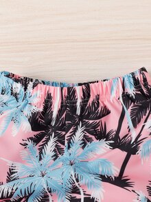 Baby Boy Coconut Tree Print Tank Top & Shorts - Multicolor - View 6