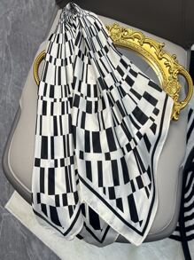 1pc Women Geometric Pattern Fashion Scarf - Multicolor - View 2