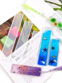 DIY 水晶树脂空白书签模具、尺子模具、镜子装饰 - 白色 - 查看 1