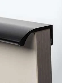 1入組鋁合金抽屜拉手，現代黑色家用抽屜拉手 - 黑色 - 查看 6