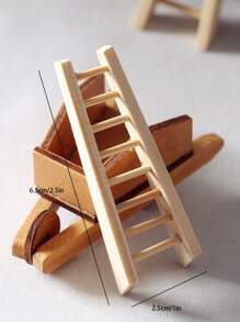 1pc Ladder Design Decoration Craft Birthday - Khaki - View 5