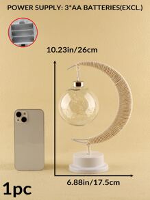 1 pieza Luz de la decoración luna & con diseño de bola - Amarillo - Ver 4