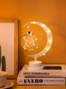 1 pieza Luz de la decoración luna & con diseño de bola - Amarillo - Ver 5