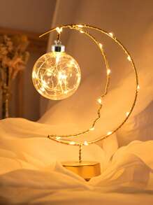 1 đèn trang trí hình mặt trăng - Màu vàng - Xem 5