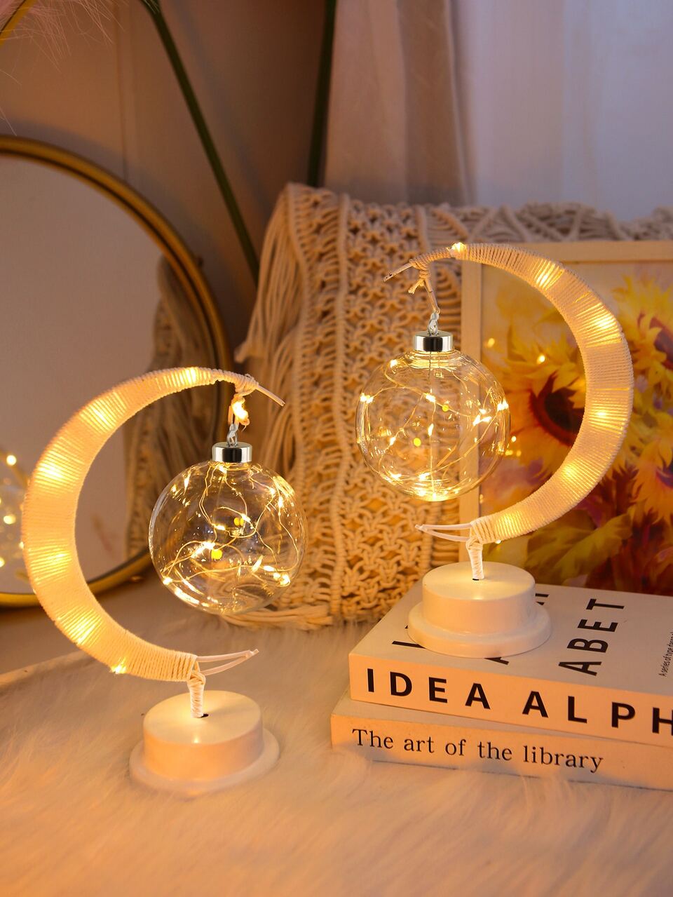 1pc Moon & Ball Design Decoration Light