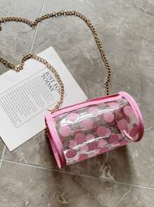 Girls Sequin Design Bucket Bag - Pink - View 2