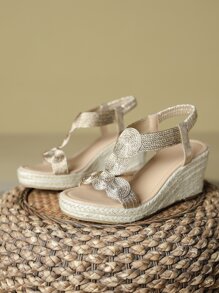 Giày bệt dày và Dép nêm Nữ - Màu Khaki - Xem 4