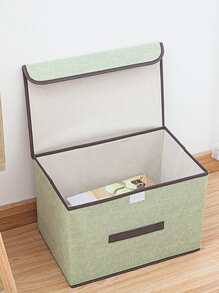 1入組可折疊衣服收納盒 - 綠色 - 查看 2