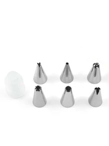 7入組不銹鋼管狀噴嘴用於烘焙不銹鋼管狀噴嘴