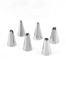 7入組不銹鋼管狀噴嘴用於烘焙不銹鋼管狀噴嘴