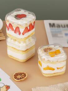 1入組塑膠糖果包裝極簡透明打包盒