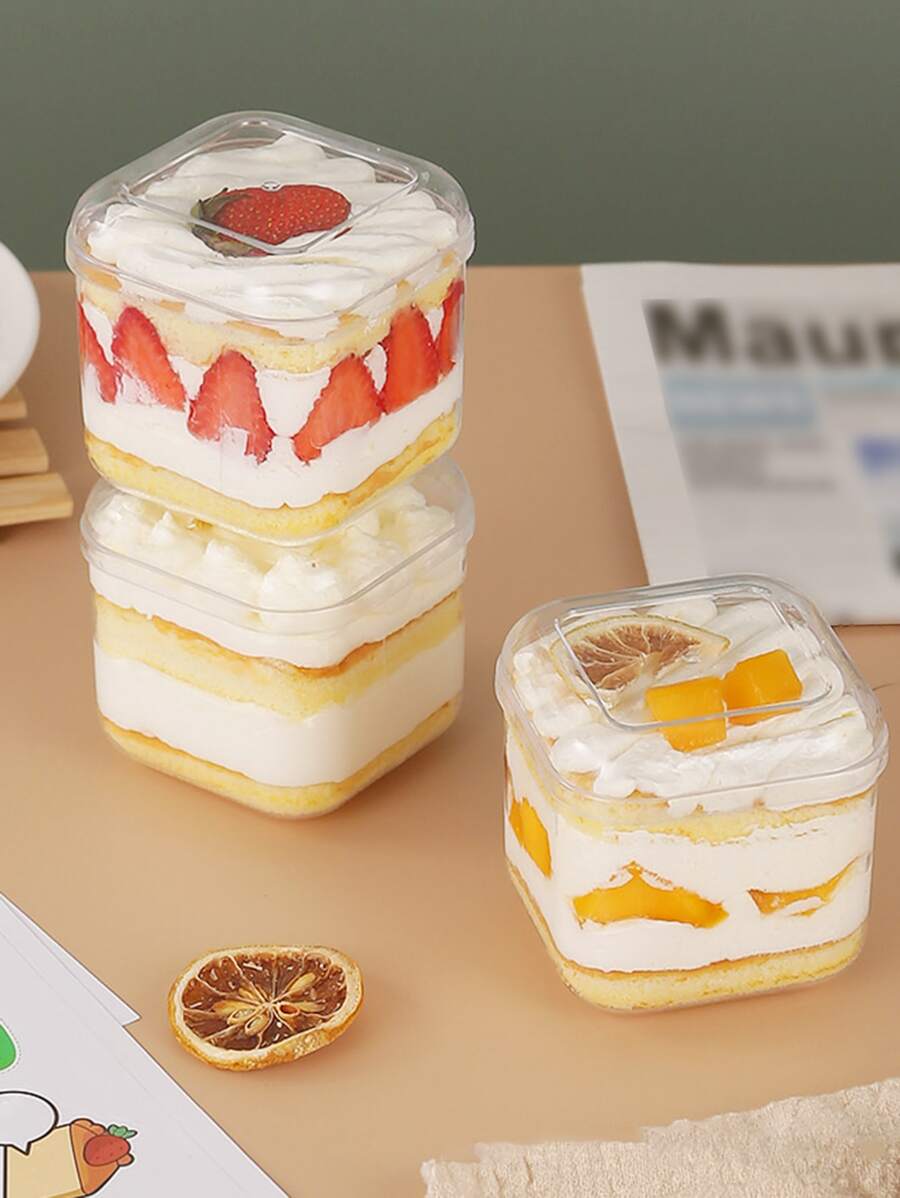 1入組塑膠糖果包裝極簡透明打包盒