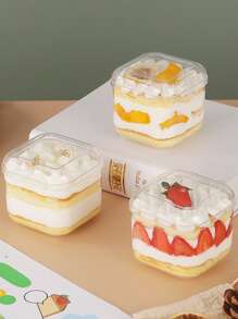 1入組塑膠糖果包裝極簡透明打包盒