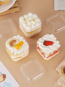 1入組塑膠糖果包裝極簡透明打包盒