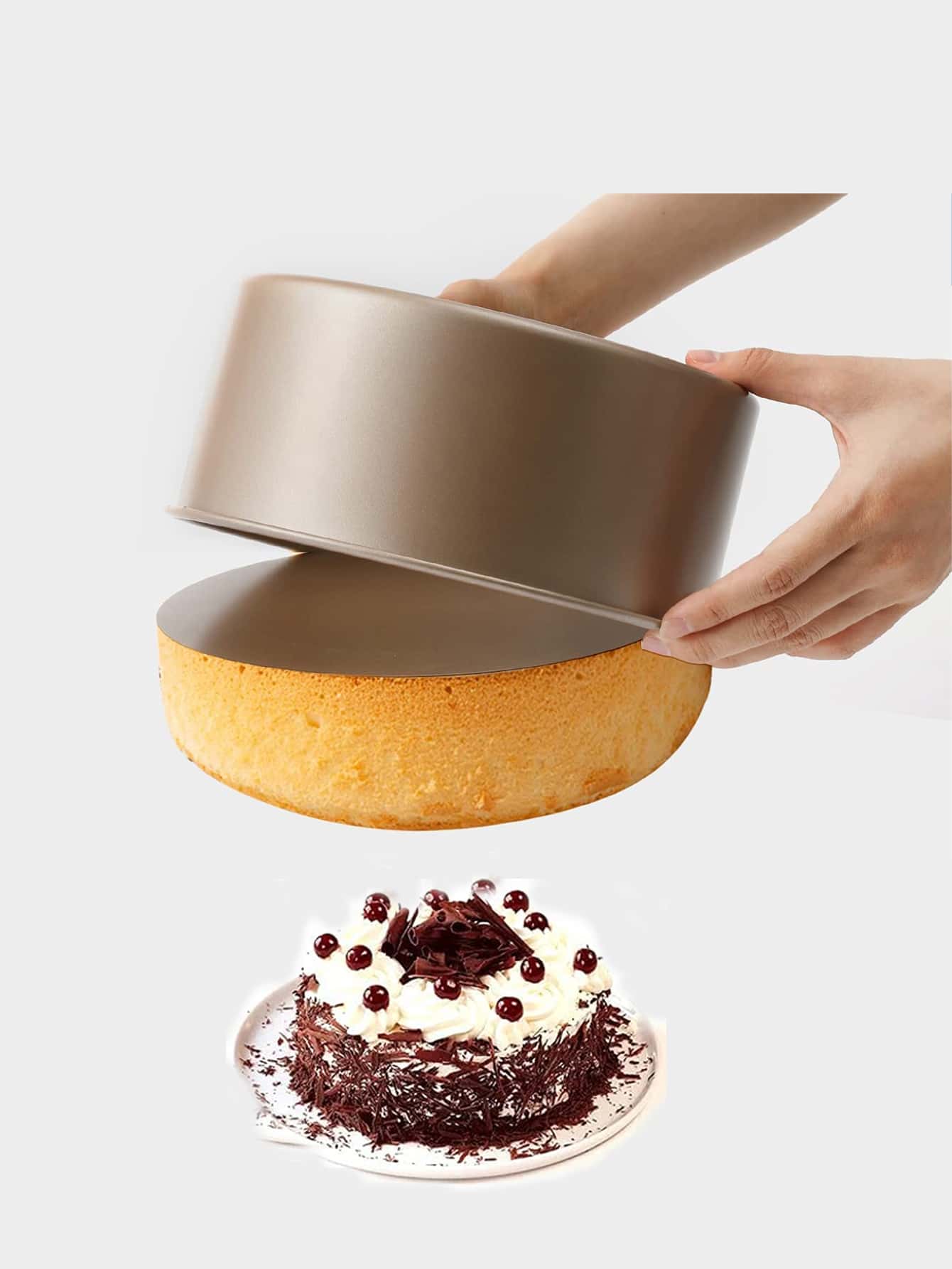 1pc Stainless Steel Bread Pan, Non-slip Cake Mold For Baking