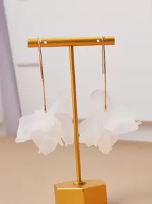 花瓣吊坠耳环