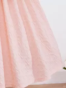 SHEIN Mädchen Kleid mit Puffärmeln & Cami Top mit Schleife vorne