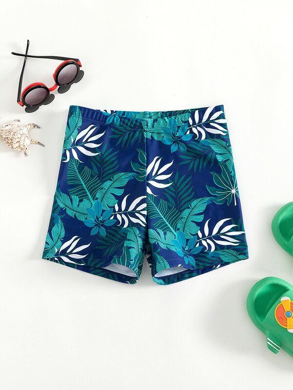Short De Bain À Imprimé Tropical Pour Préadolescent
