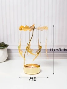 1 cái Giá nến xoay nóng Fairy Halloween, Ma quái, Mùa thu, Lễ hội, Ngày lễ Giáng sinh, Mùa đông, Ngày lễ, Lễ hội, Trang trí phòng, Quà tặng - Vàng - Xem 5