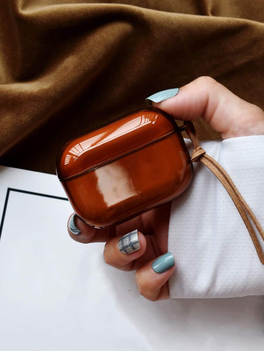 素色耳機殼適用於Airpods - 棕色 - 查看 1