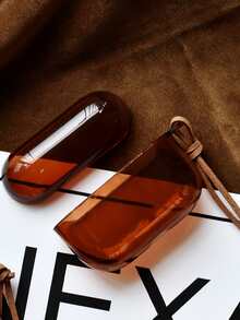 素色耳機殼適用於Airpods - 棕色 - 查看 2