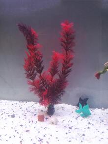 1pc Artificial Aquatic Plant Fish Tank Ornament - Multicolor - View 3