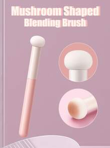 1pc Popular Little Bun Shaped Sponge Concealer Brush,Foundation Brush,Concealer Brush,Blush Brush,Contour Brush,Blush Brush,Bronzer Brush,Powder Brush,Foundation Brush,Blush Brush - Baby Pink - View 1