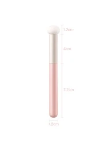 1pc Popular Little Bun Shaped Sponge Concealer Brush,Foundation Brush,Concealer Brush,Blush Brush,Contour Brush,Blush Brush,Bronzer Brush,Powder Brush,Foundation Brush,Blush Brush - Baby Pink - View 3