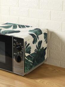 Leaf Print Microwave Oven Cover - Multicolor - View 2