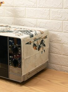 Feather Print Microwave Oven Cover - Multicolor - View 2