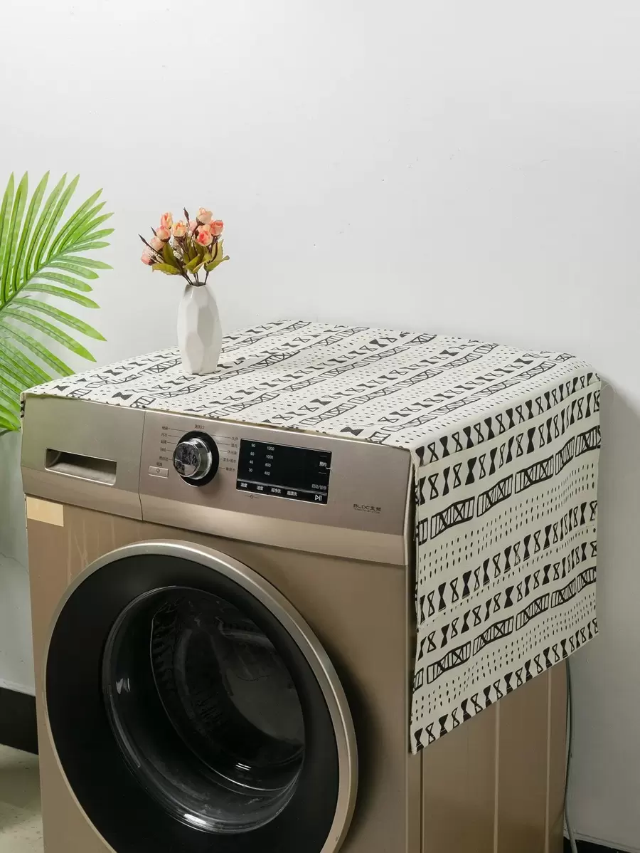 Pattern Minimalist Washing Machine Cover, Not Waterproof