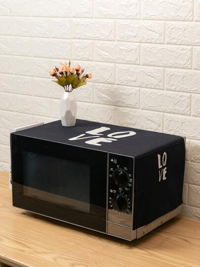 Mikrovågsugnsskydd med bokstavsdesign, icke-vattentätt material