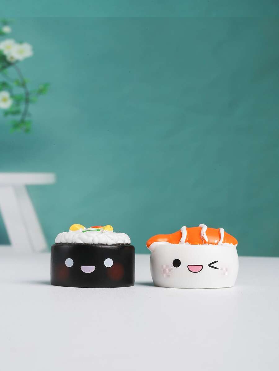 2pcs Sushi Shaped Art Decoration - Multicolor - View 1